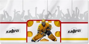 – 8' x 16' Heavy Duty Hockey Shooting Tarp – Built-in Shooter Tutor – Great Hockey Net Replacement – Training Equipment for All Skill Levels - Garage & Wall Protection