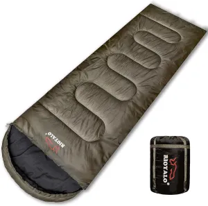 0 Degree Sleeping Bags for Adults Cold Weather | Big and Tall 4 Season Winter Camping Sleeping Bag w. Compression Sack for Youth Hiking Backpacking | Portable Waterproof | XL Up to 6 ft 10 in