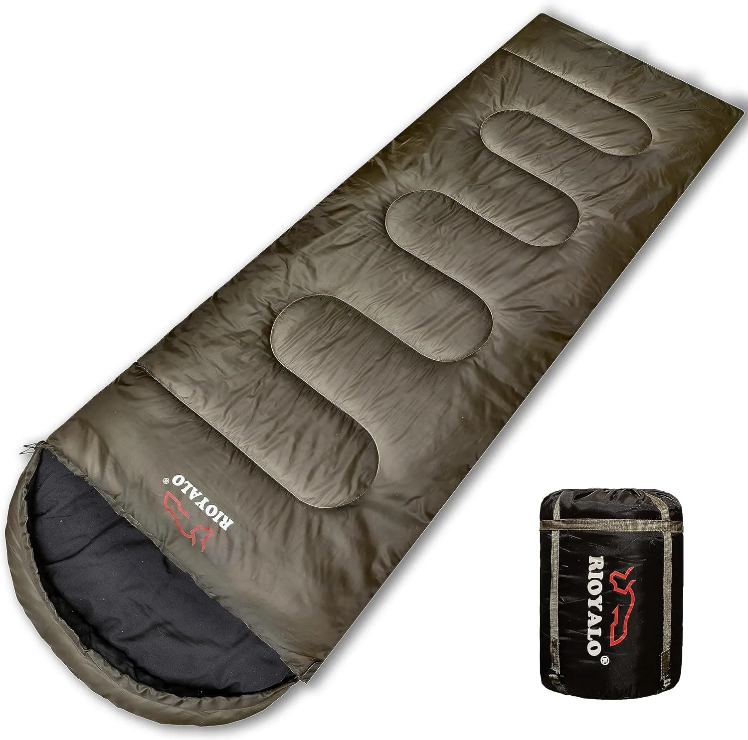 0 Degree Sleeping Bags for Adults Cold Weather | Big and Tall 4 Season Winter Camping Sleeping Bag w. Compression Sack for Youth Hiking Backpacking | Portable Waterproof | XL Up to 6 ft 10 in
