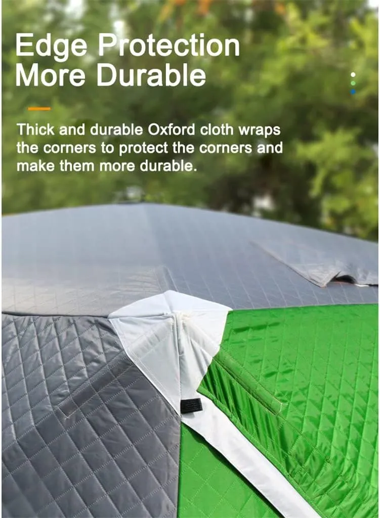 1-4 Winter Fishing Tent Winter Ice Fishing Tent Camping Tent Windproof and Rainproof Outdoor Winter Fishing Warm Tent(Size:220 * 220 * 200cm)