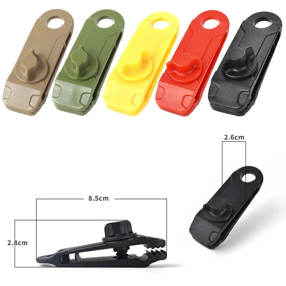 10 Pcs Outdoor Camping Tent Windproof Shark Clips