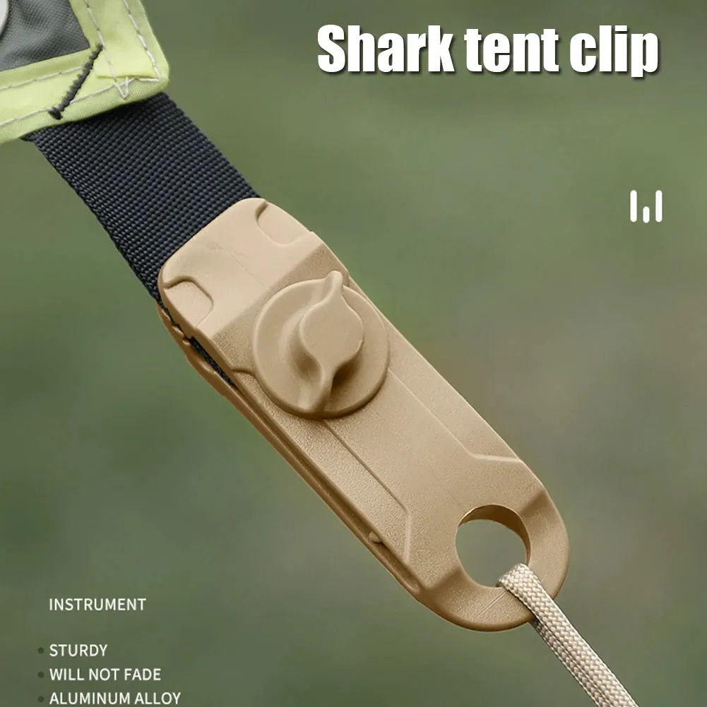 10 Pcs Outdoor Camping Tent Windproof Shark Clips