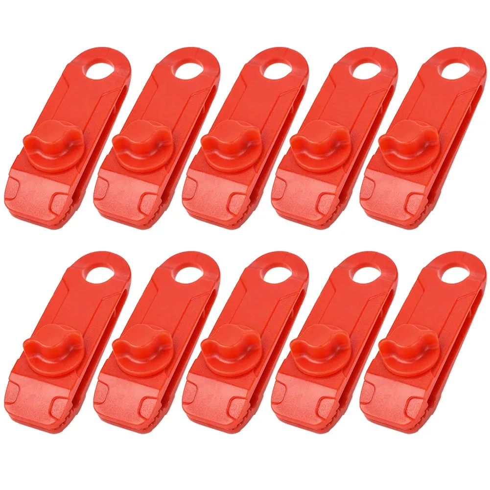 10 Pcs Outdoor Camping Tent Windproof Shark Clips