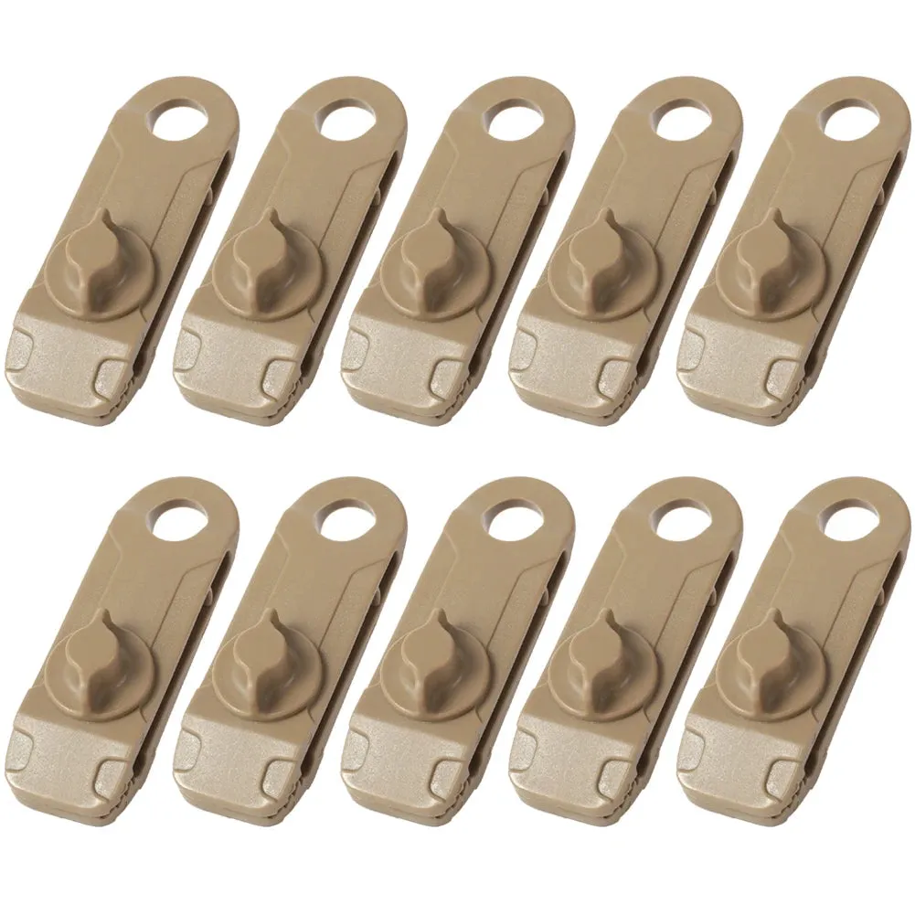 10 Pcs Outdoor Camping Tent Windproof Shark Clips