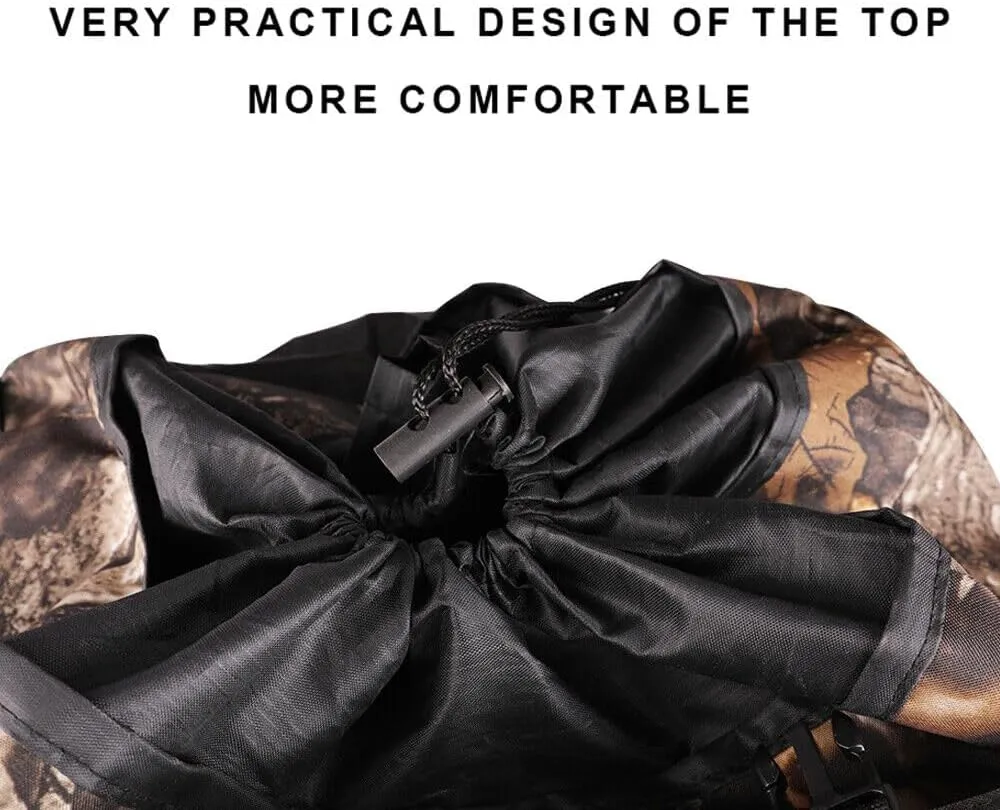 100L Camping Hiking Backpack, Tactical Army Outdoor Hiking Backpack Camping Rucksack Trekking Bag, Jungle Camouflage