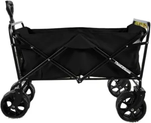 100L Foldable Beach Wagon, Suitable for Beaches/Gardens/Camping(Black)