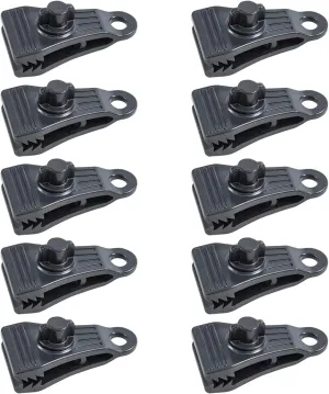 10Pcs Reusable Tarp Clips Heavy Duty Lock Grip Tent Fasteners Holder Thumb Screw Tent Clips Clips