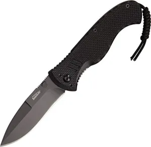 1162 Battle Hog Knife with Serrated Edge Spearpoint Blade
