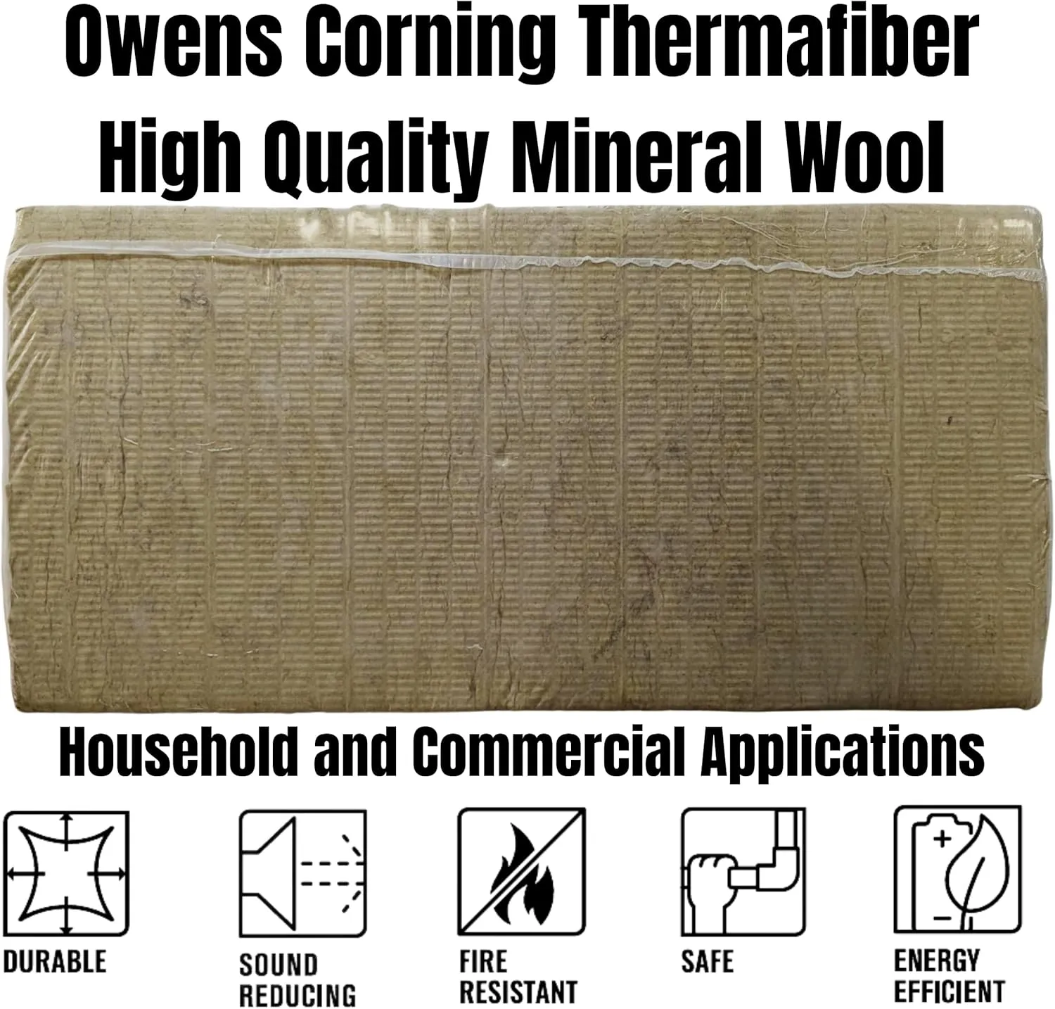 12 pk 24"x48"x1" Owens Corning Thermafiber Mineral Wool