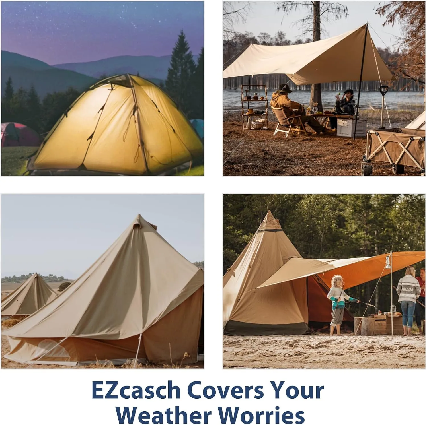 12’x12’ Canvas Tarps Heavy Duty Waterproof Tarpaulins with Aluminum Grommets,UV Resistant, 22Mil Multipurpose Drop Cloth, 14oz Cover Sheet for Outdoor and Indoor Use with Ropes Yellow