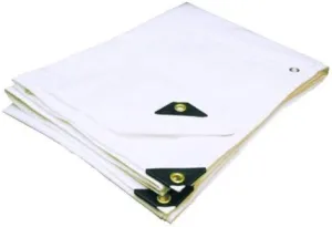 12'X40' Extra Heavy Duty White Tarp