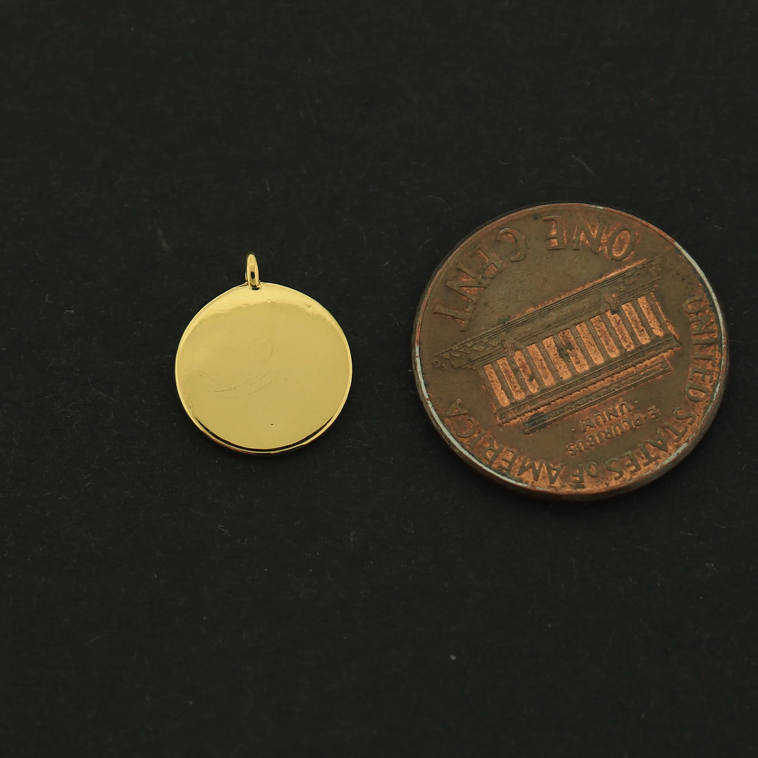 14k Compass Charm - 2 Charms - Travel Pendant - 14k Gold Filled - GLD244