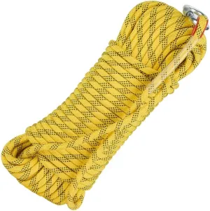 14mm Outdoor Rope,10~200m Rappelling Rope for Outdoor,Heavy Duty Paracord Rope-High Strength Utility Cord Camping Rope (Color : Yellow, Size : 14mm x 20m)