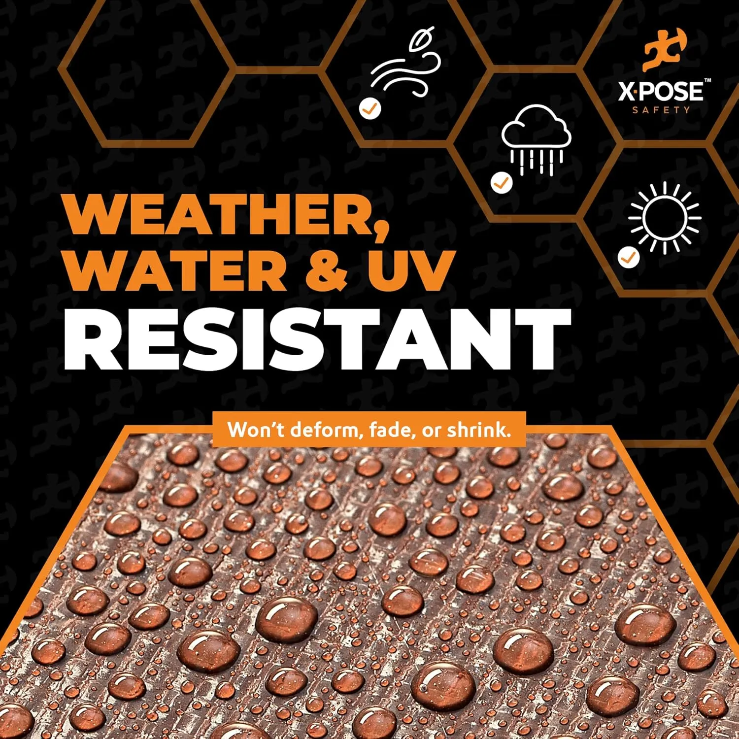 15' x 40' Super Heavy Duty 16 Mil Brown Poly Tarp Cover - Thick Waterproof, UV Resistant, Rip and Tear Proof Tarpaulin with Grommets and Reinforced Edges - by Xpose Safety