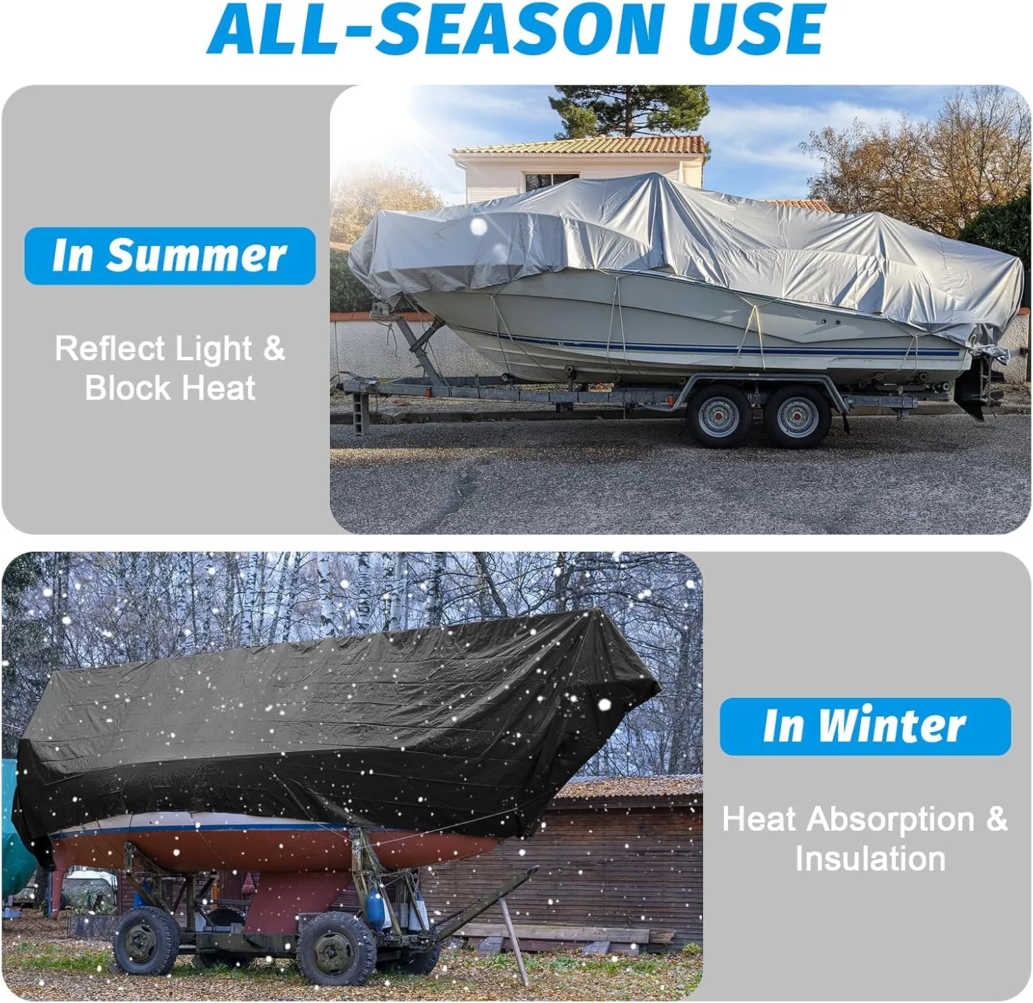 16Mil Finished Size 12x16 Tarp Heavy Duty Waterproof, Large Outdoor Multipurpose Protective Cover (Silver/Black)