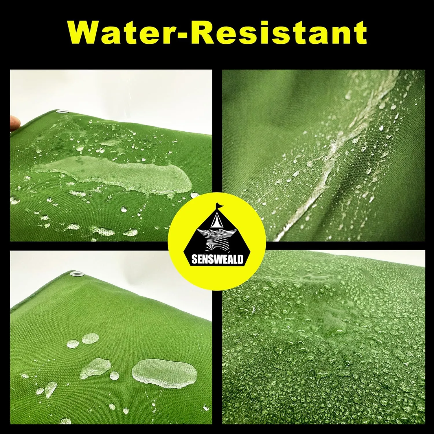 2 Pack Small Heavy Duty Canvas Tarp 3x5 Feet 16oz Water-Resistant Canvas Tarp with Grommets，Tear Resistant, Durable, Multipurpose Protective Green Cover for Camping, Tent, Car
