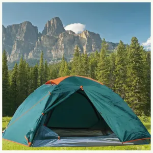 2 Person Camping Tent Lightweight Backpacking Tent Waterproof Windproof Two Doors Easy Setup Double Layer Outdoor Tents for Couples Camping Hunting Hiking Mountaineering Travel