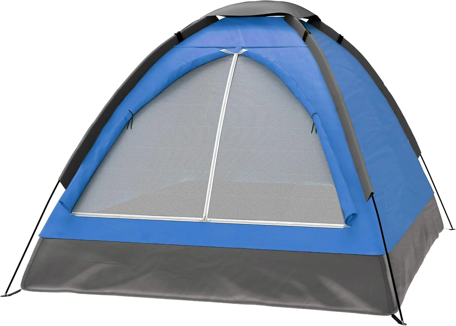 2 Person Tent – Rain Fly & Carrying Bag – Lightweight Dome Tents for Kids or Adults – Camping, Backpacking, and Hiking Gear by Wakeman Outdoors (Blue)