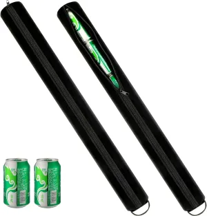 2 Pieces 6-can Insulated Cooler Sleeve Beer Cooler Tube Black Hold Golf Bag Insulated Beer for Golfing, Beach Days, Picnic, Traveling and More(Simple Style)