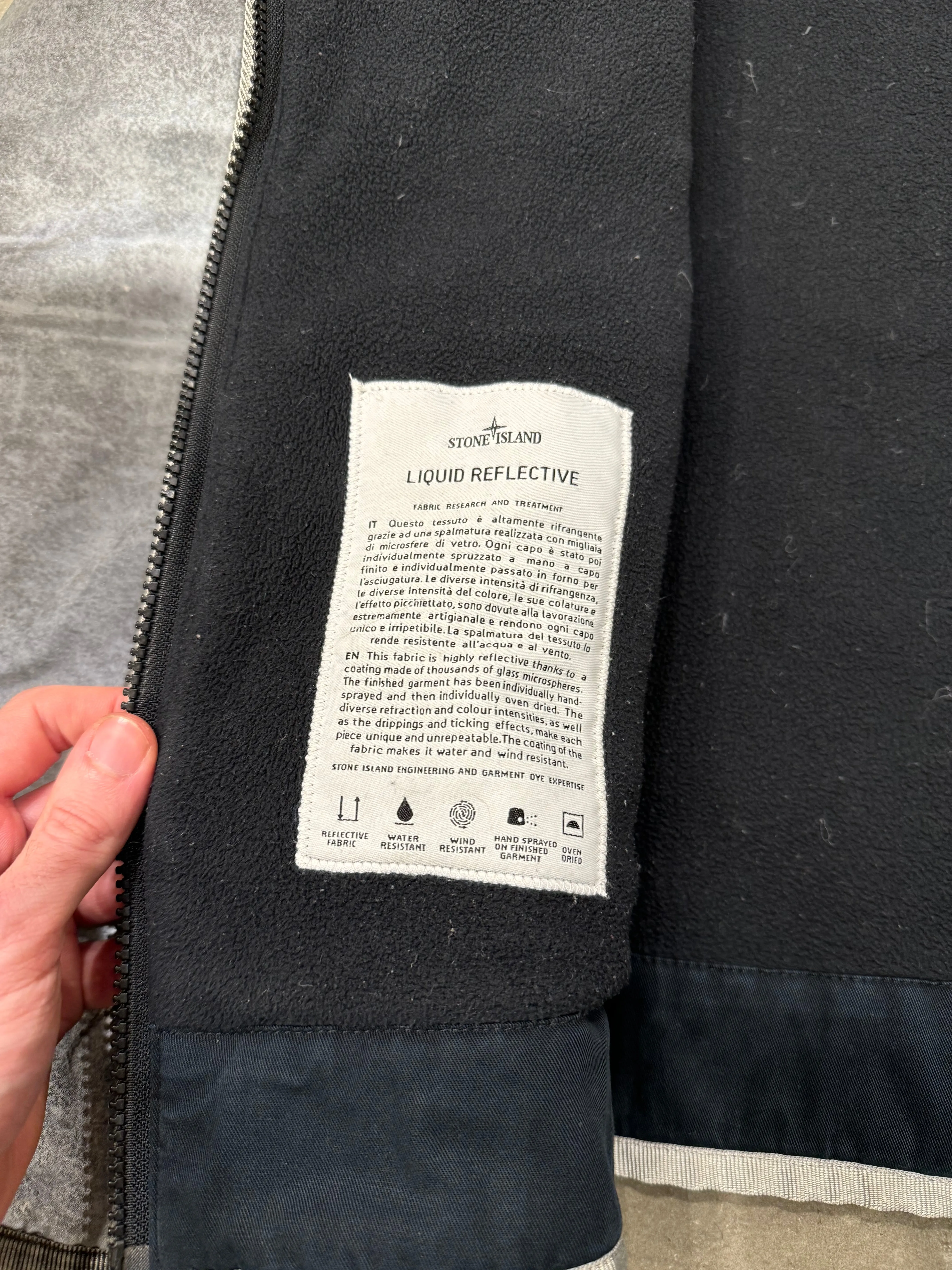 2010 Stone Island liquid reflective jacket