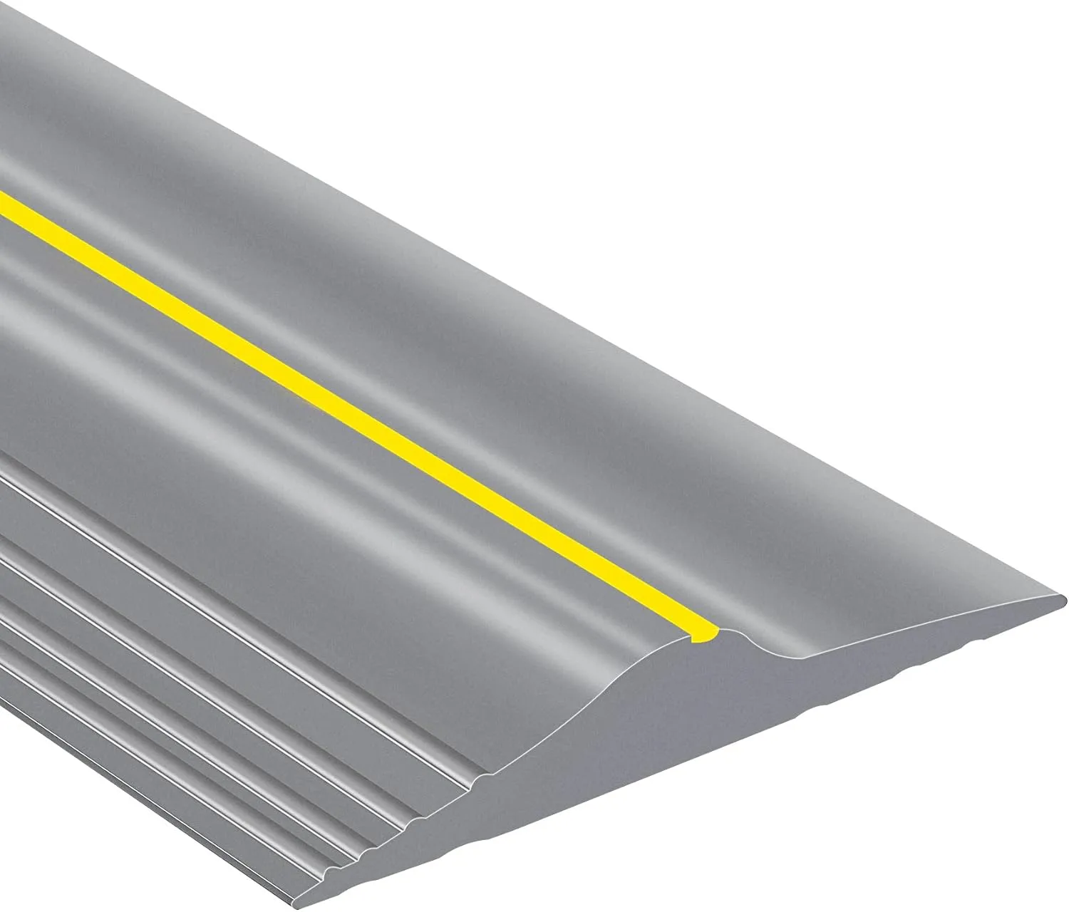 20Ft/6M Universal Garage Threshold Seal Strip, Garage Door Bottom Weatherproof Strip Rubber DIY Weather Stripping Replacement, Not Include Adhesive (Grey)