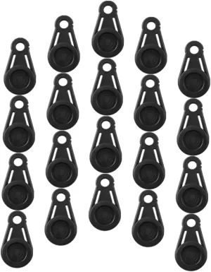 20Pcs Heavy Duty Tent Clips Professional Tarp Clips for Camping Windproof Fixing Clips Durable Tent Accessories for Stabilizing Tarps and Awnings