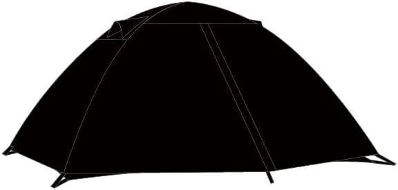 2/4 Person Double Layer Dome Camping Tent, Waterproof & Windproof, Easy Setup, Ideal for Family Camping, Hiking, and Backpacking