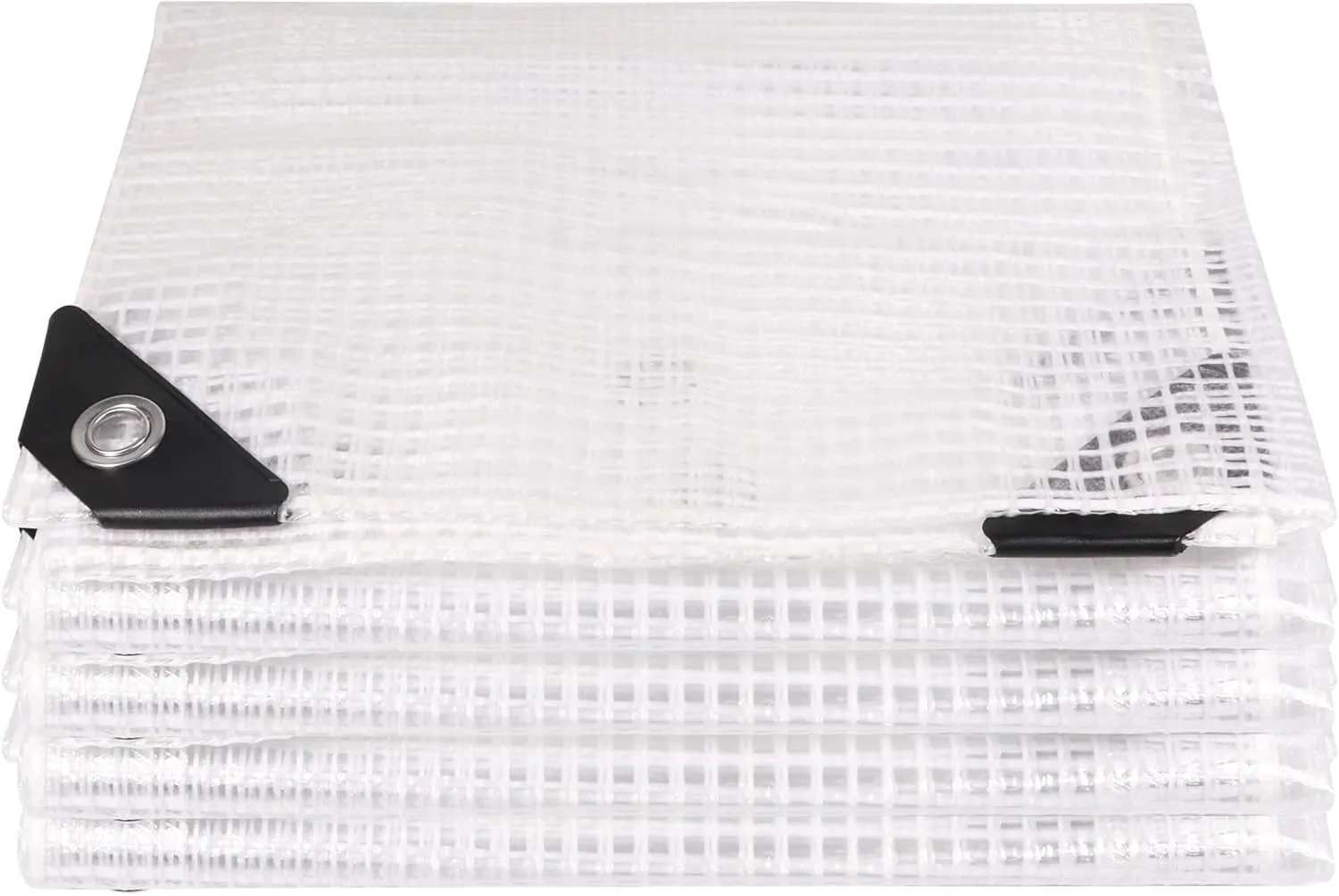 24Ftx26Ft Greenhouse Cover,Clear Plastic Tarps, 16Mil Heavy Duty Waterproof tarp with UV Resistance and Grommets,Clear Tarp Canopy Top for Gardening,Farming,Nursery,Garden