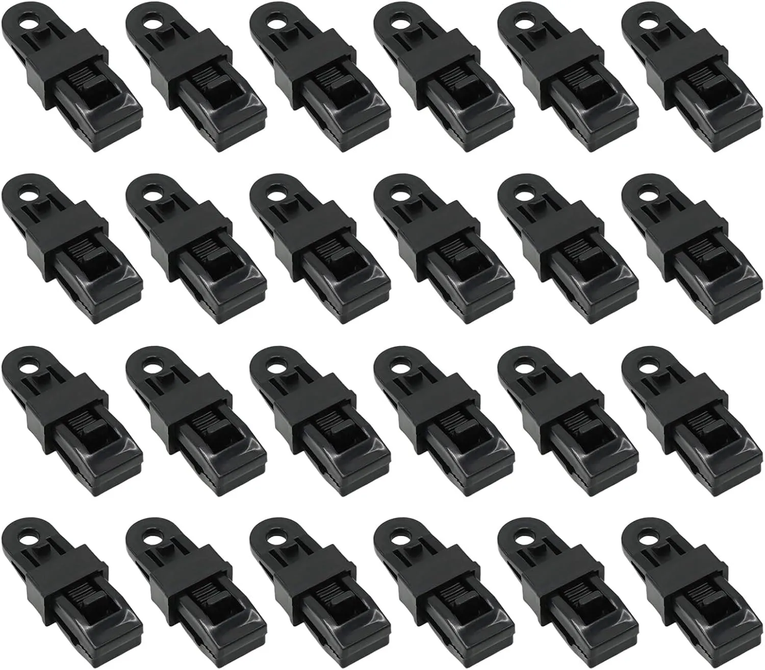 24Pcs Tarp Clip Heavy Duty Lock Grip Awnings Tarp Clamps Tent Clip for Outdoor Camping Canopies Caravans Easy to Use