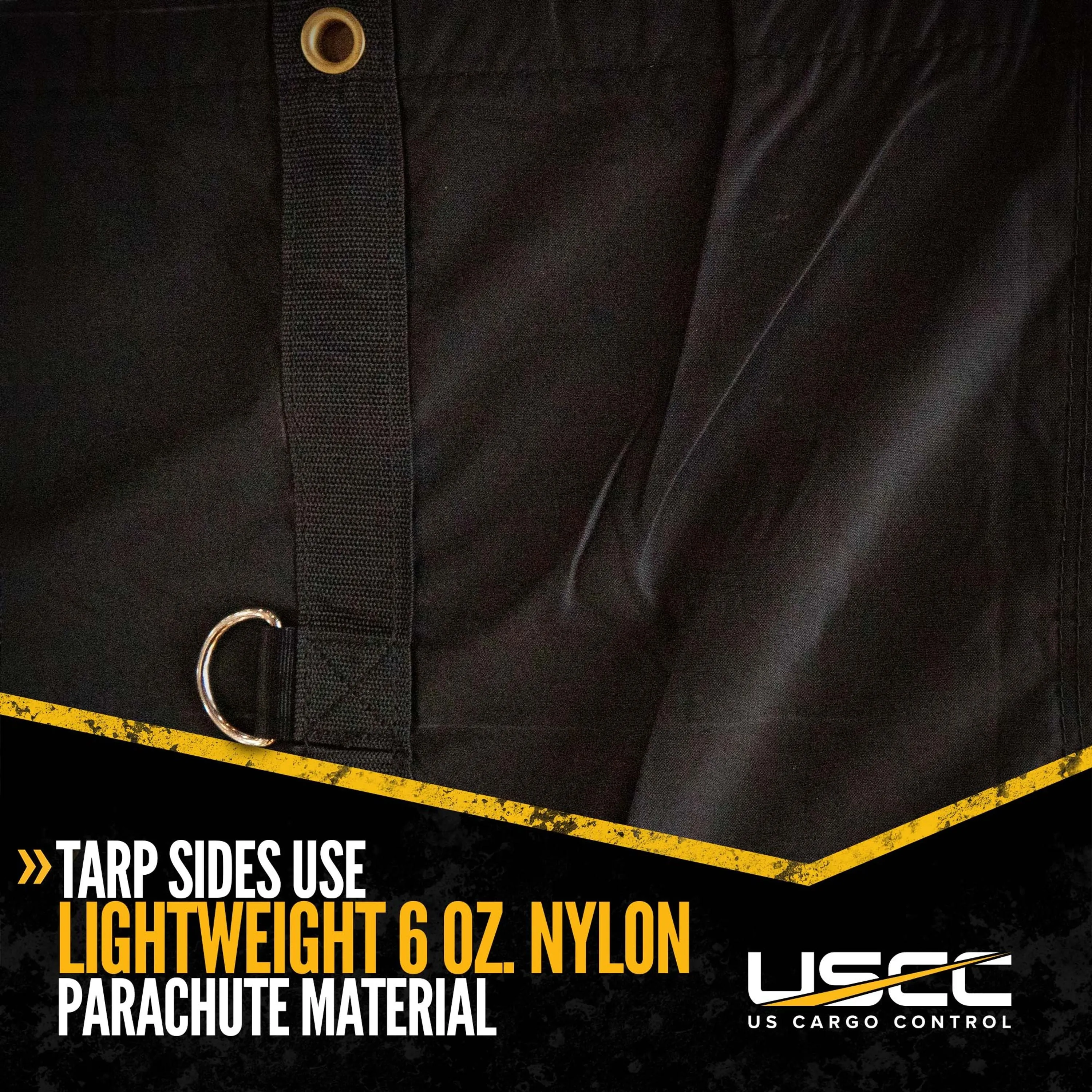 25' x 27' (8' Drop & Flap) Ultra Lightweight Parachute Lumber Tarp | 18 oz/6oz Combo Tarp
