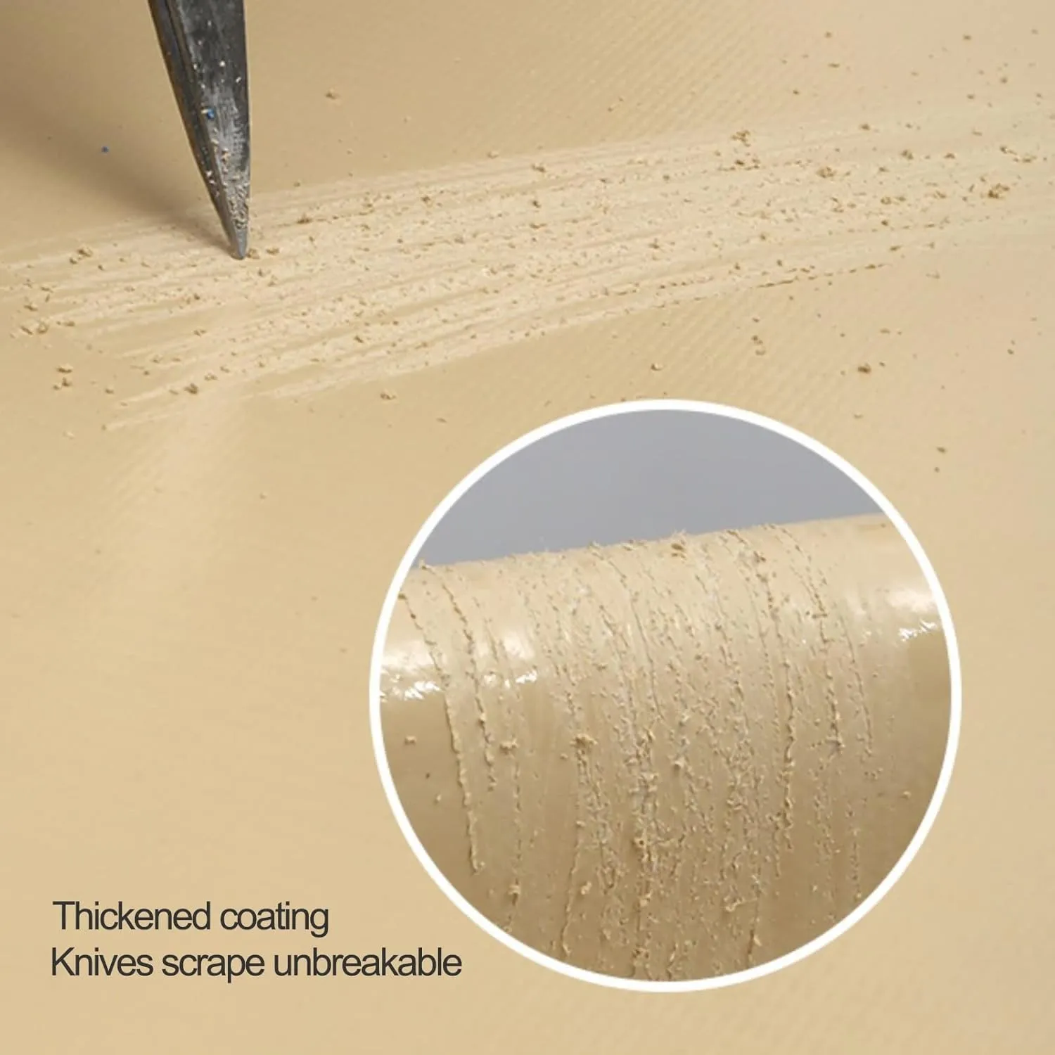 2mx2m/2mx3m/2mx4m/3mx3m Beige Heavy Duty Tarpaulin Sheet 500g/㎡ with Metal Grommets Canopy Tent for Rain Shelter, Camping, Outdoor and Pool Ground Sheet Tarps Cover(1.5x2m)