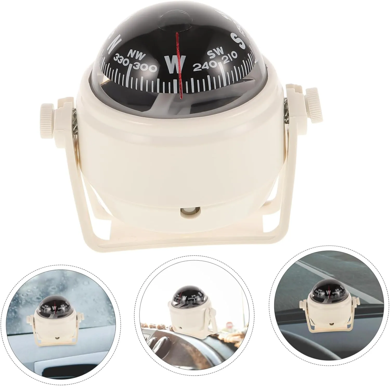 2pcs Compass Car Boat Ball Compass Small Boat Compass Vehicle Navigation Car Dash Compass Car Compass