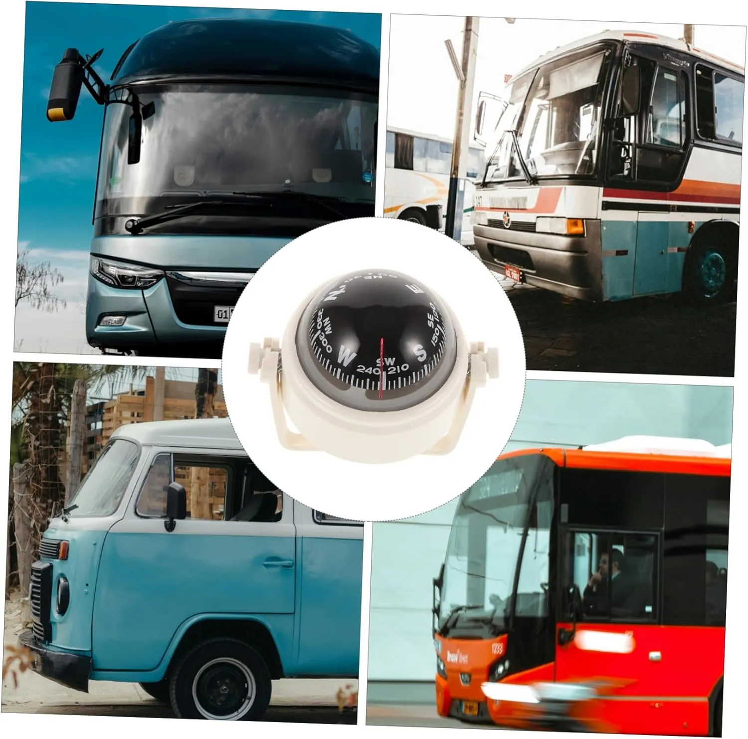 2pcs Compass Car Boat Ball Compass Small Boat Compass Vehicle Navigation Car Dash Compass Car Compass