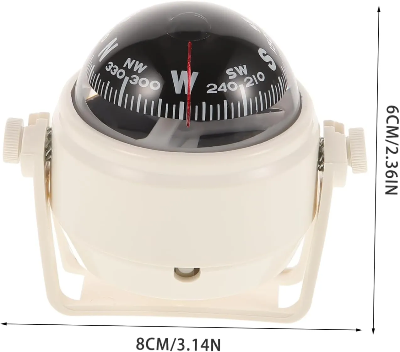2pcs Compass Car Boat Ball Compass Small Boat Compass Vehicle Navigation Car Dash Compass Car Compass
