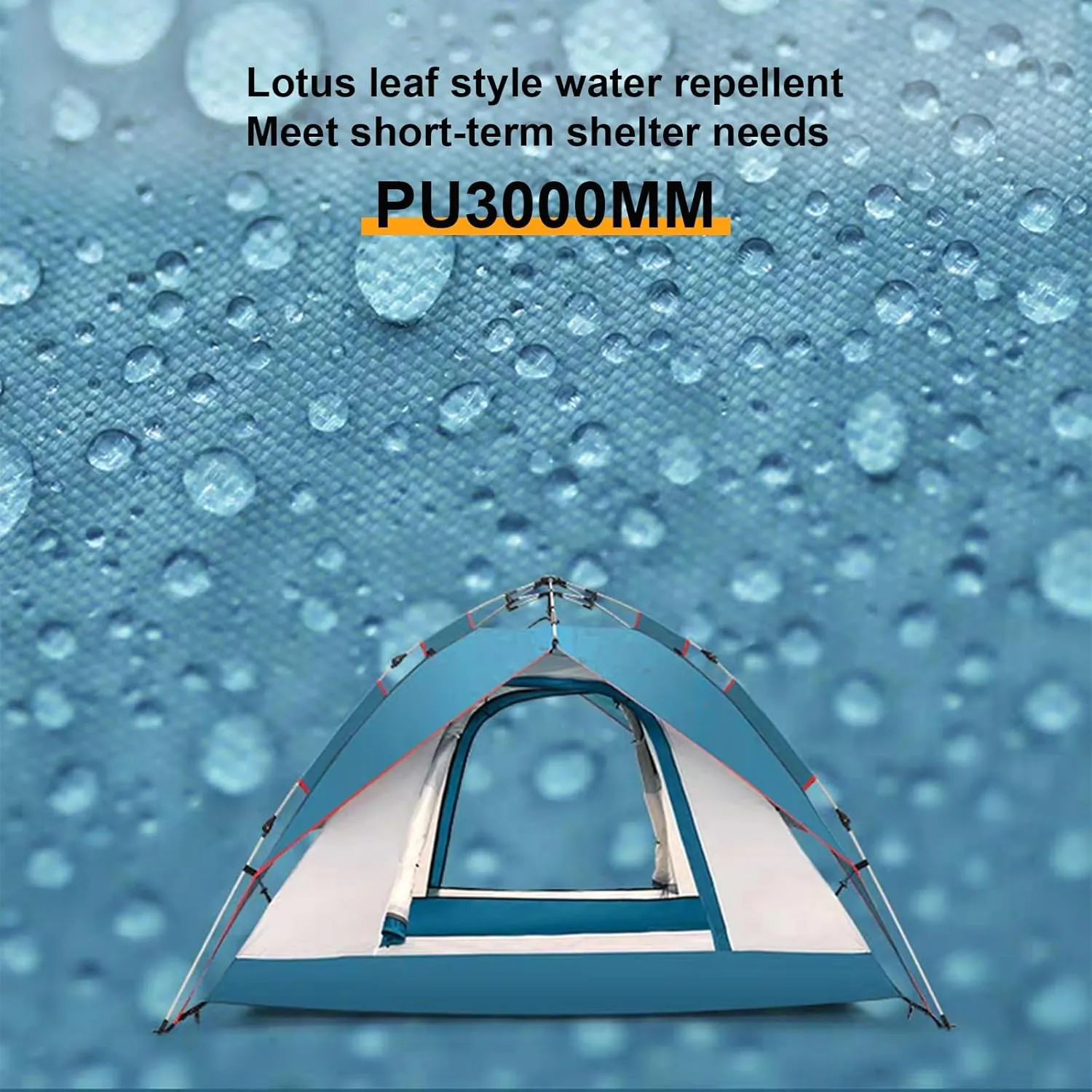 3-4 Person Camping Dome Tent, Pop-Up Camping Tent with Instant Setup, Waterproof,Spacious, Lightweight Portable Backpacking Tent for Outdoor Camping/Hiking(B,Green)