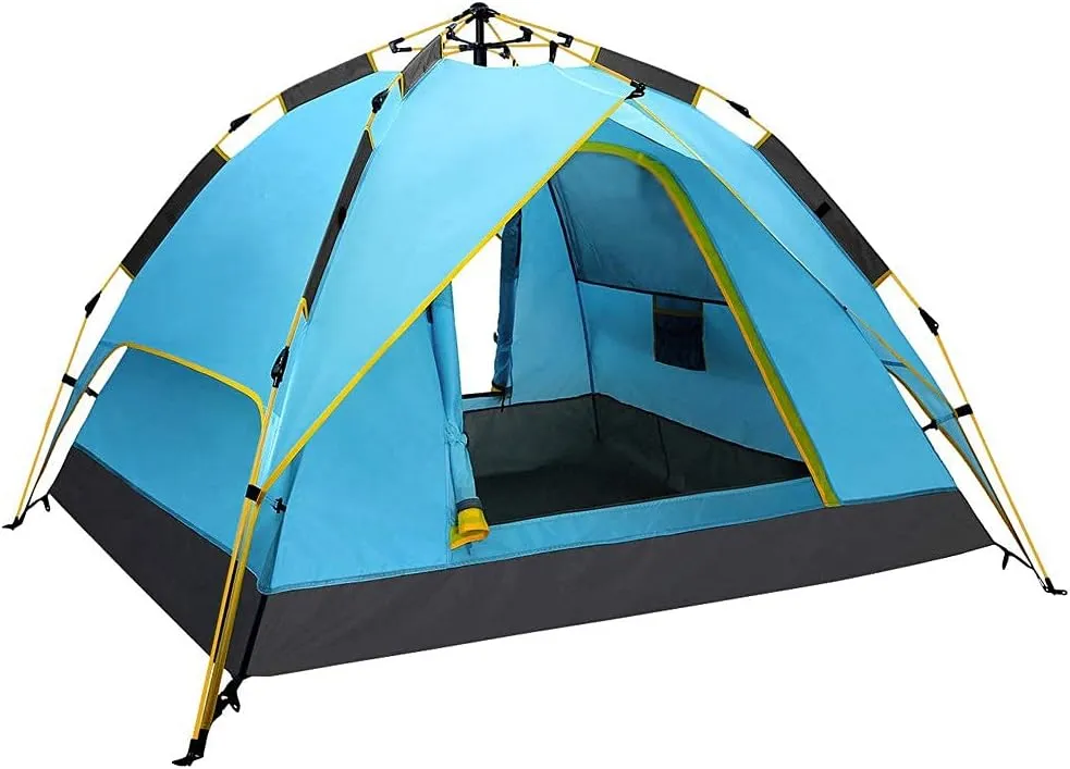 3-Person, 4-Person Automatic Tent, Waterproof Portable Dome Tents, for Hiking Camping Outdoor