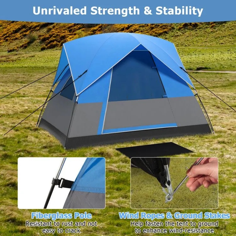 3 Removable Camping Fully-featured Mat Traveling Outdoor Act fast Tent Hiking Person Floor Camping with for