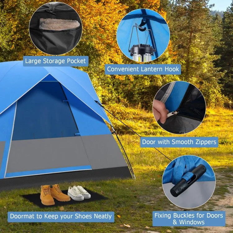 3 Removable Camping Fully-featured Mat Traveling Outdoor Act fast Tent Hiking Person Floor Camping with for
