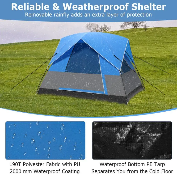 3 Removable Camping Fully-featured Mat Traveling Outdoor Act fast Tent Hiking Person Floor Camping with for