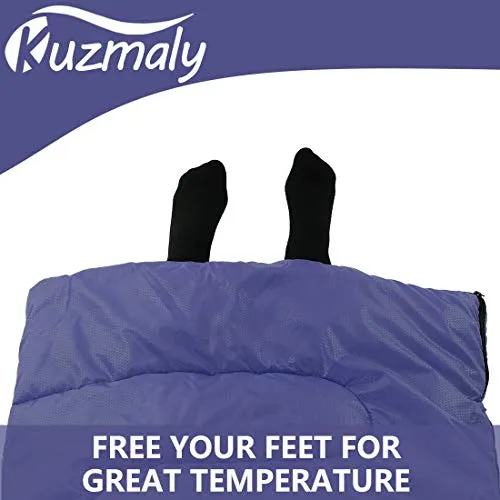 3 Seasons Camping Sleeping Bag  w/ Compression Sack-Adults & Kids
