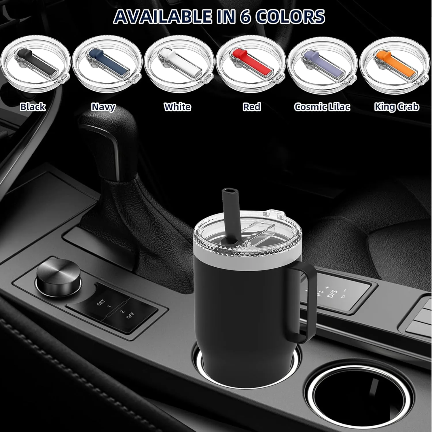 30 oz Straw Leak Proof Lid for YETI,Replacement Lid for Yeti Rambler 30/32 oz Tumbler,26/35/42 oz Straw Mug,and Hydro Flask 32/40oz Travel Tumbler,BPA Free(Cosmic Lilac*2)