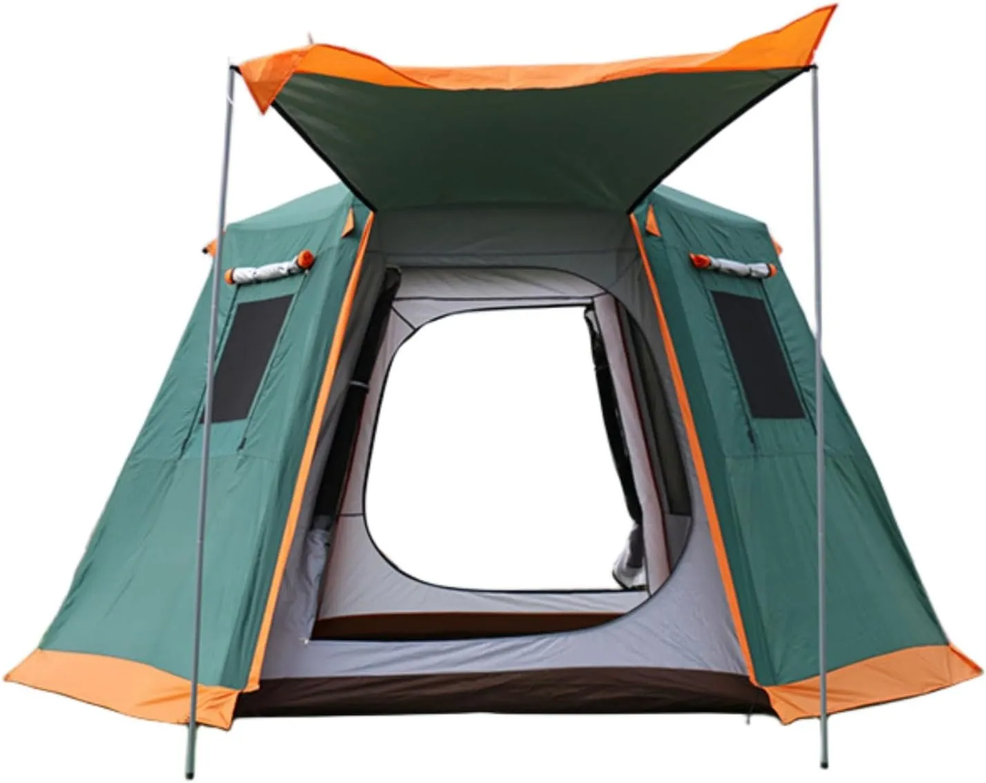 3/4/5/8 Person Camping Tent，Outdoor Hexagonal Tent，Fully Automatic Travel Rainproof Tent， Double Layer Tent Equipped with A Handbag, Suitable for Outdoor Camping or Outdoor Beaches