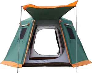 3/4/5/8 Person Camping Tent，Outdoor Hexagonal Tent，Fully Automatic Travel Rainproof Tent， Double Layer Tent Equipped with A Handbag, Suitable for Outdoor Camping or Outdoor Beaches