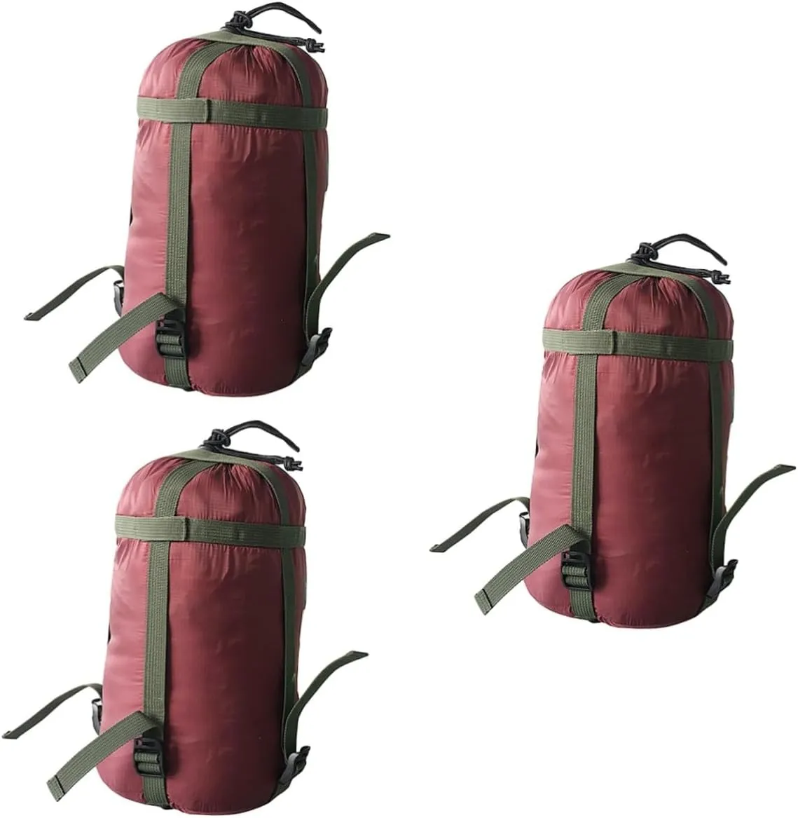 3pcs Stuff Sack Compression Bag Storage for Camping Hiking and Backpacking Lightweight Comfortable Maximum Capacity Compression for Quilts and Sleeping Bags