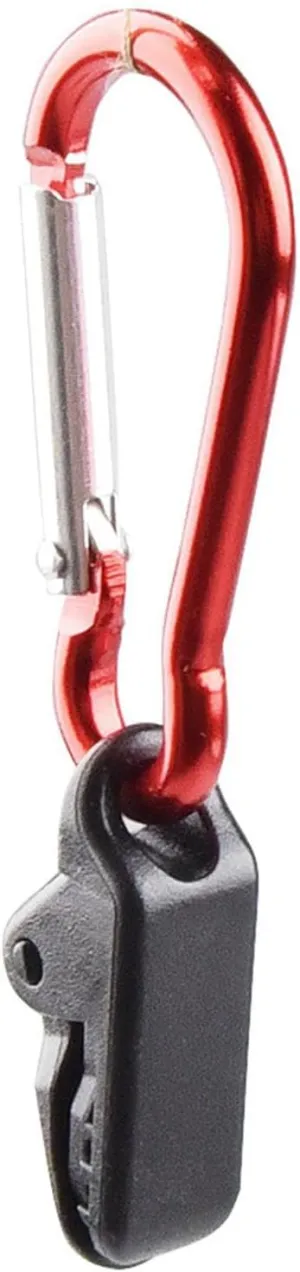 3X 12Pcs Tarp Clips with Carabiner Windproof Lock Grip Practical Tear Resistant