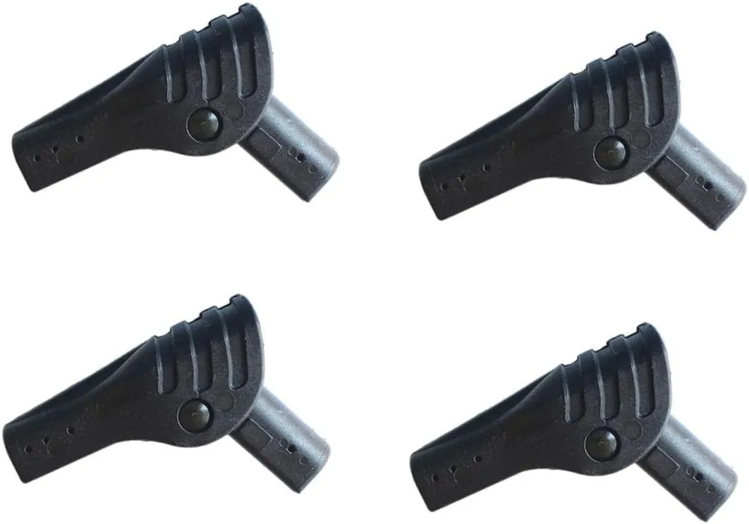 4 Pack Tent Pole Connectors Camping Tarp Canopy Fittings Nylon Folding Joint Support Rod Adapter for DIY