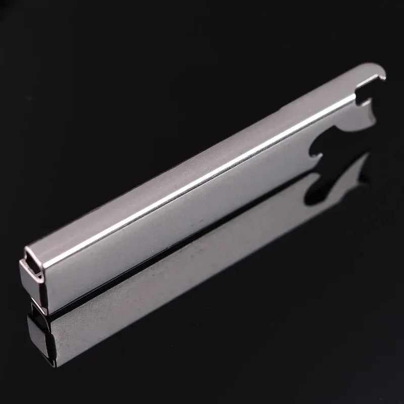 4 Pcs Portable Stainless Steel Tableware Set - Foldable Knife, Fork, Spoon, and Bottle Opener