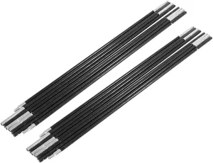 4.48M Fiberglass Camping Tent Pole Bars, Portable Easy Replacement Support Rods Kit for Soft Ground
