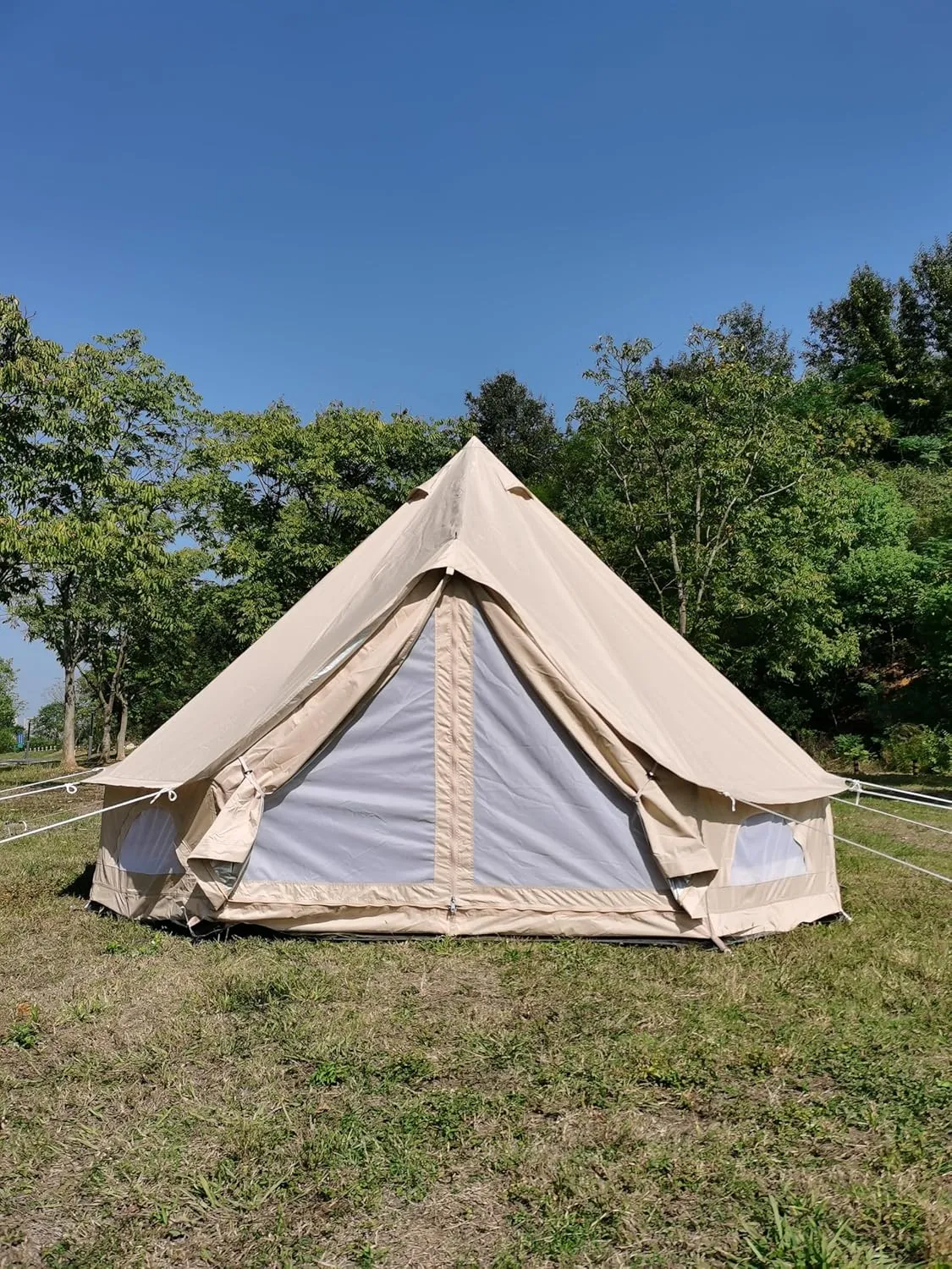 4meters Extra Large Camping Tent – 300D Thick Oxford Cloth, Waterproof & UV-Resistant, Instant Setup, Spacious 4-6 Person Tent for Family Outdoor Adventures
