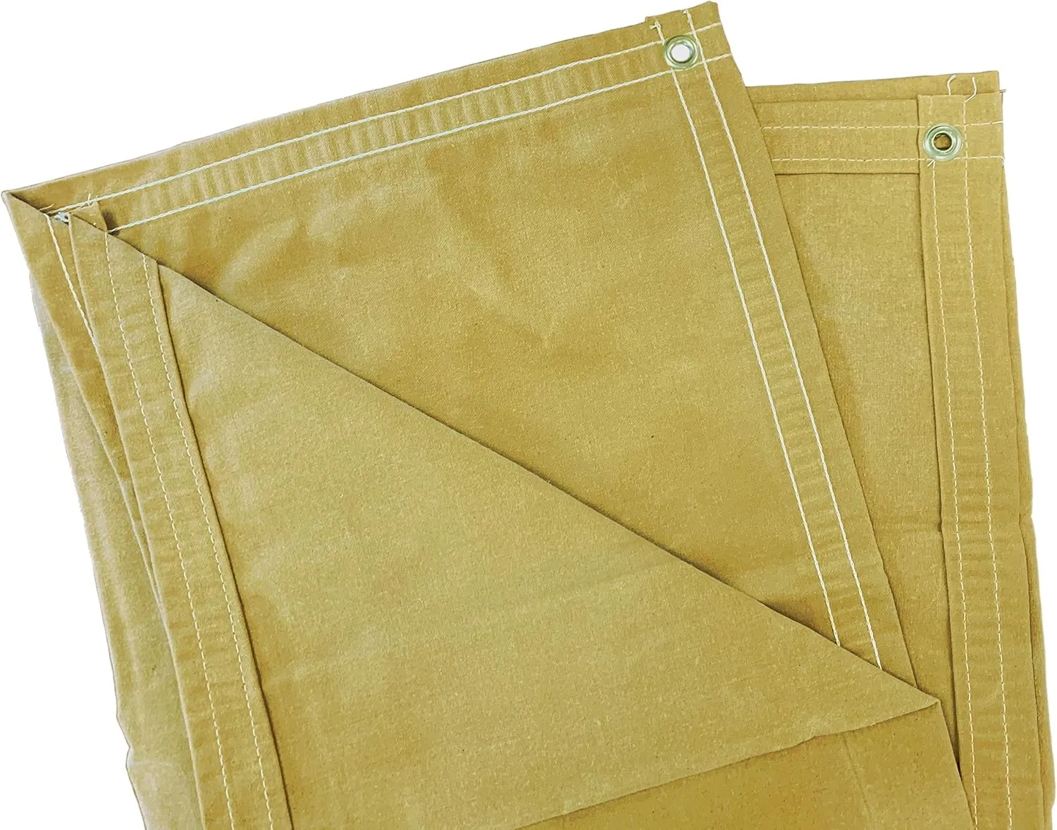 5 Ft. x 5 Ft. Tan/Gold 10 Oz. Canvas Tarp